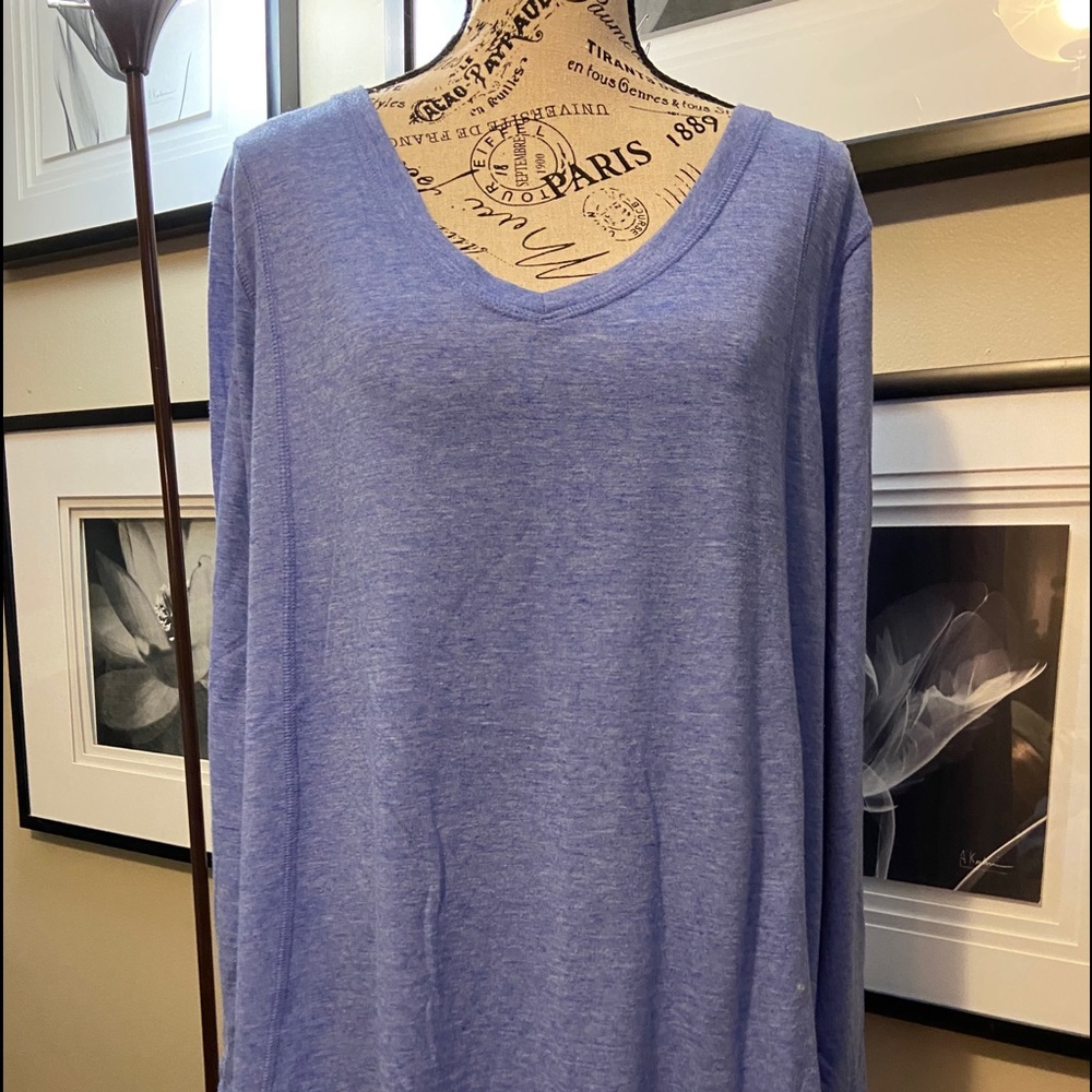 Danskin Now Long Sleeve Athletic Tee 3X (22W-24W)